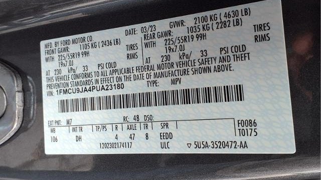 2023 Ford Escape Platinum