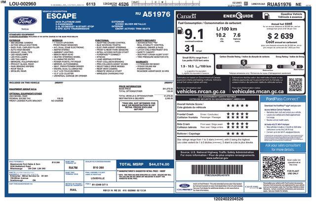 2024 Ford Escape - $20,611