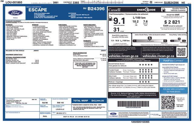 2025 Ford Escape - $27,096