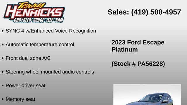 2023 Ford Escape Platinum