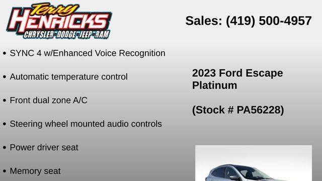 2023 Ford Escape Platinum