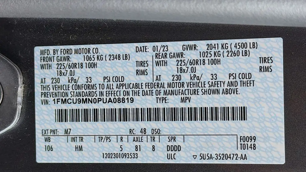 2023 Ford Escape ST-Line