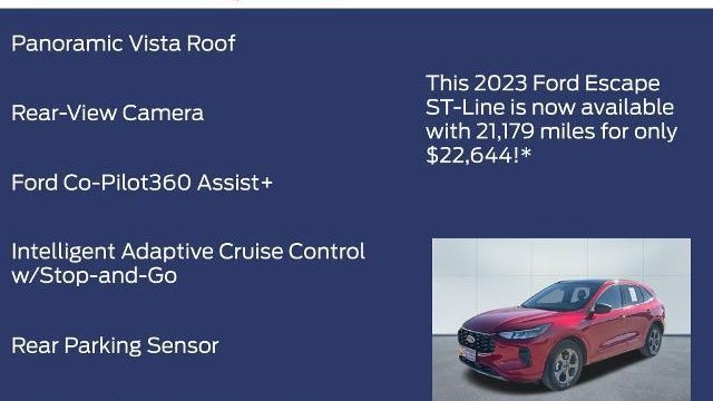 2023 Ford Escape ST-Line
