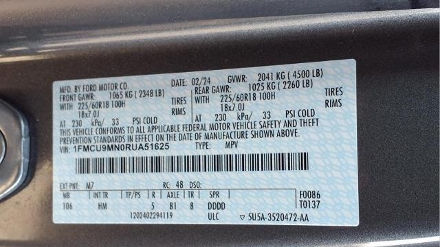 2024 Ford Escape ST-Line