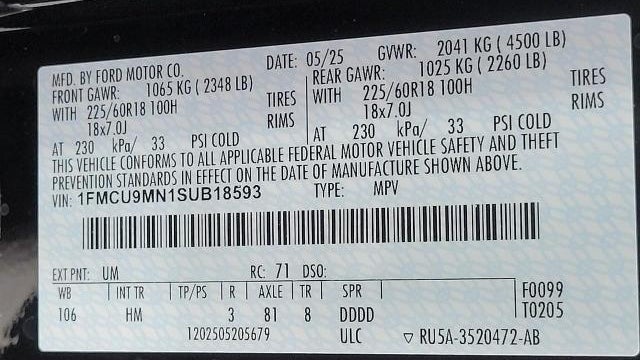 2025 Ford Escape ST-Line