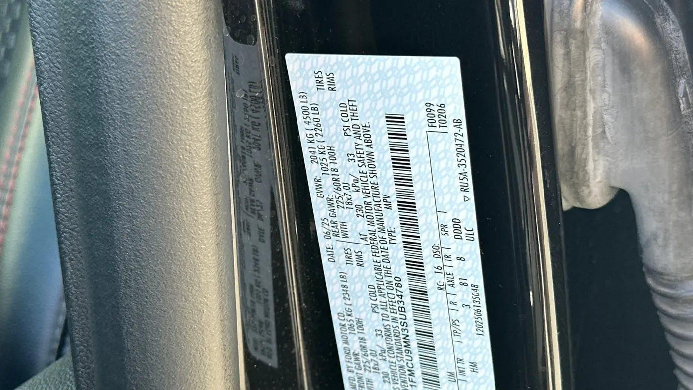 2025 Ford Escape ST-Line