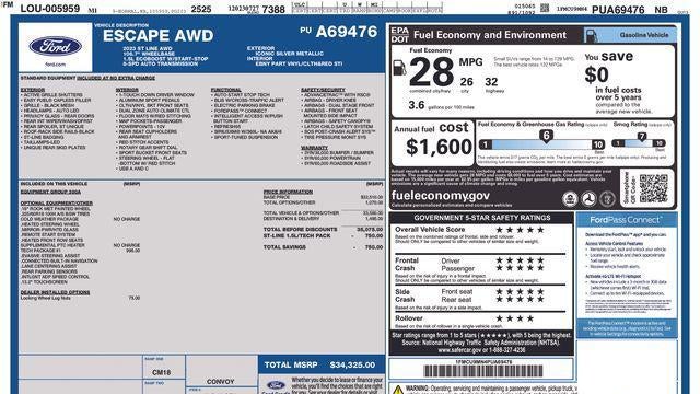 2023 Ford Escape ST-Line