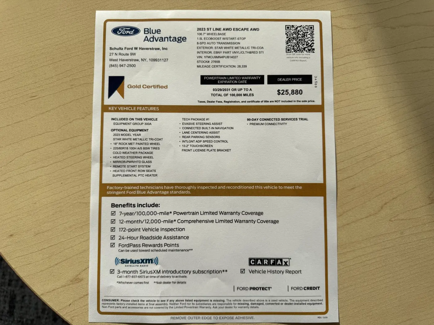 2023 Ford Escape - $25,880