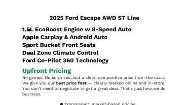 2025 Ford Escape ST-Line