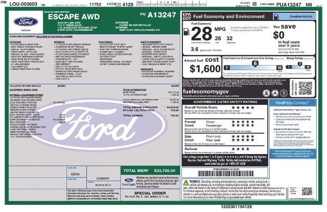2023 Ford Escape - $25,369