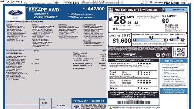 2023 Ford Escape ST-Line