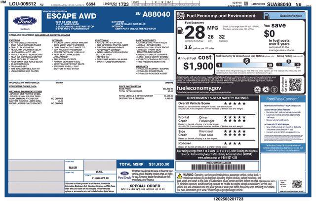 2025 Ford Escape - $24,394