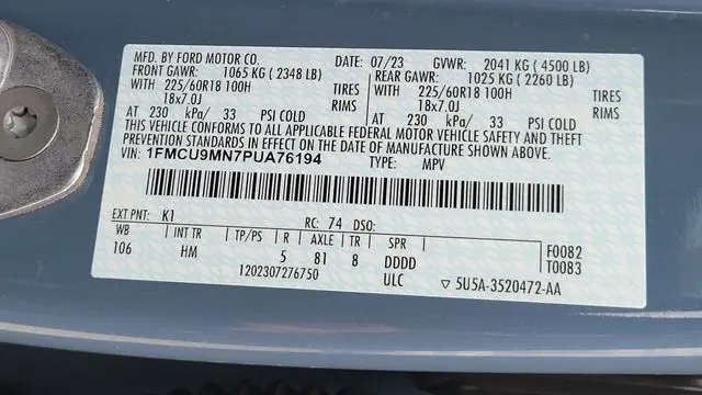 2023 Ford Escape ST-Line