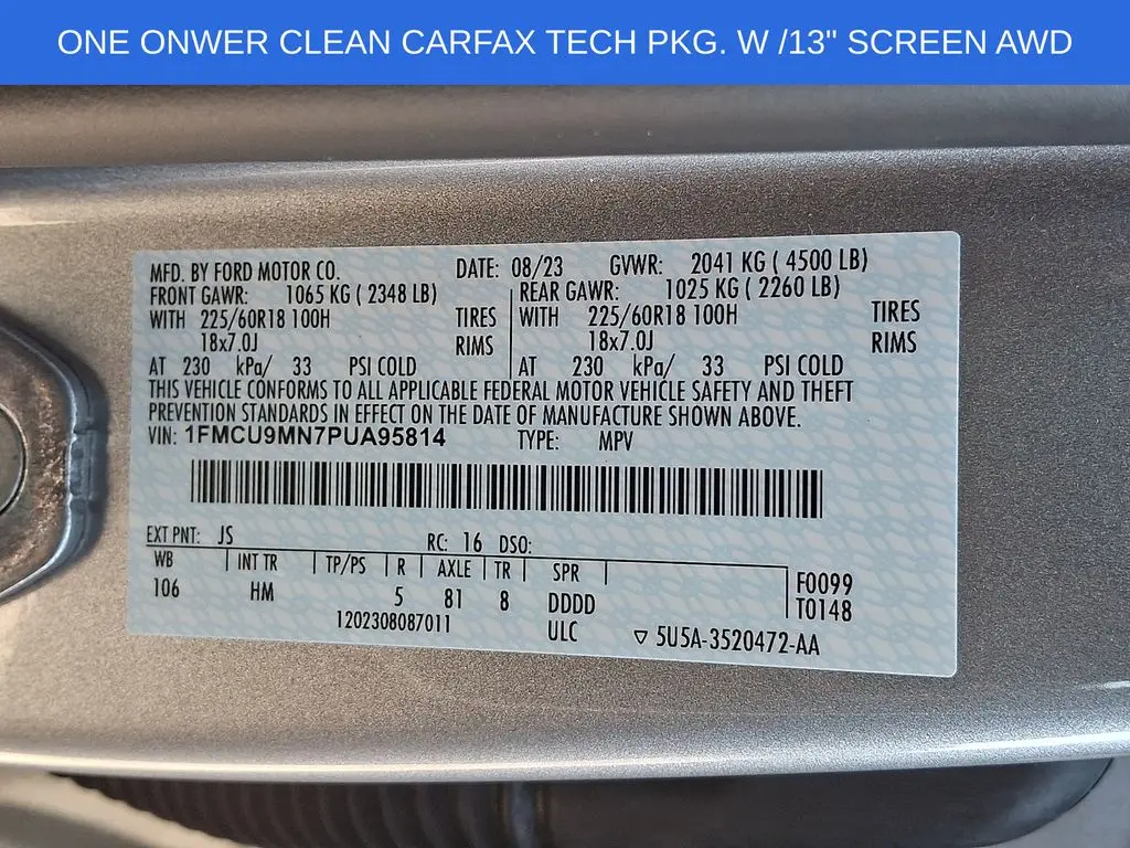 2023 Ford Escape - $25,799