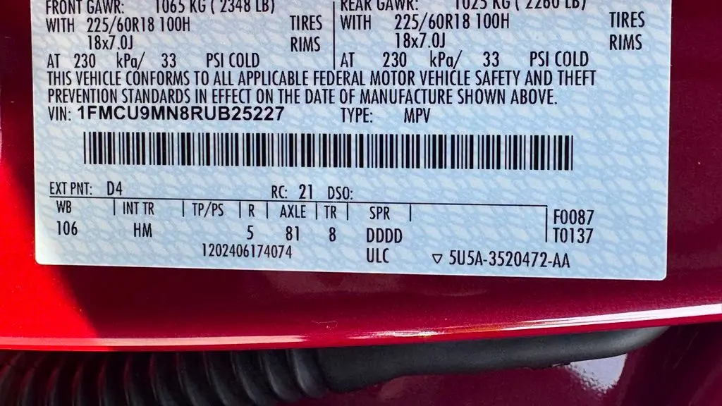 2024 Ford Escape ST-Line