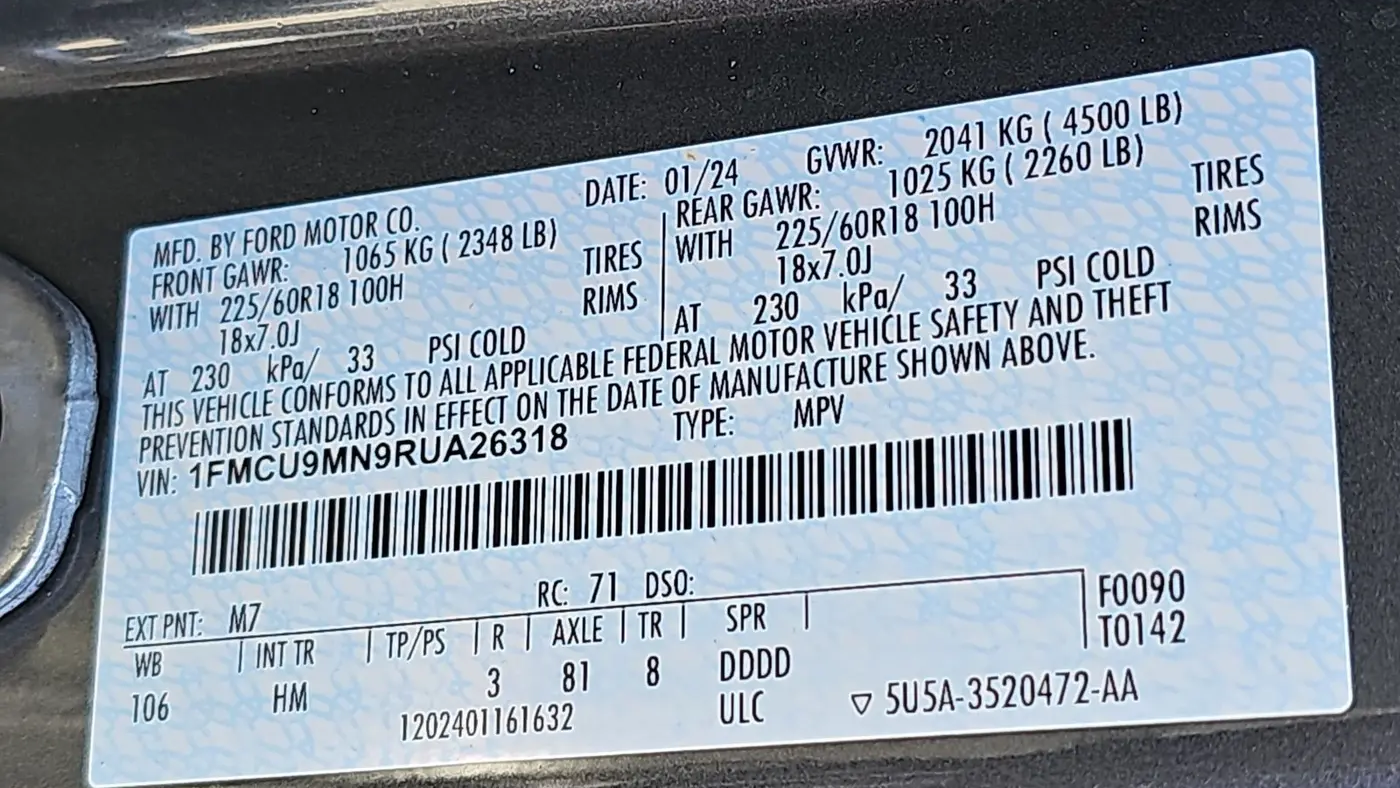 2024 Ford Escape ST-Line