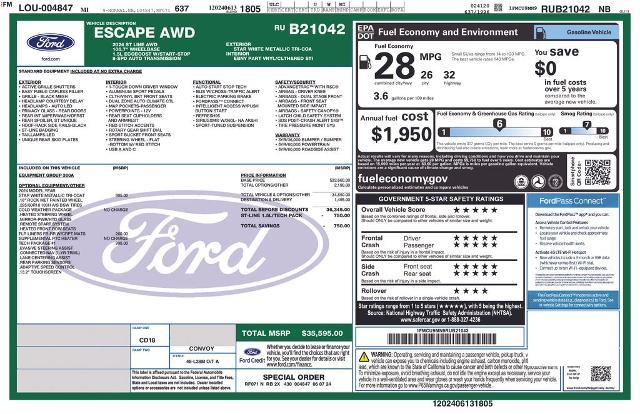 2024 Ford Escape ST-Line — photo 1 of 36