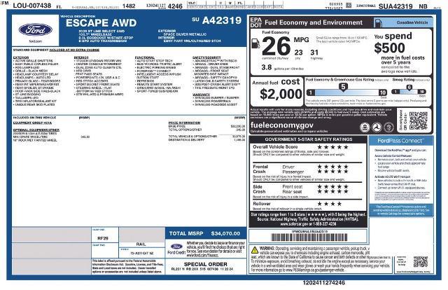 2025 Ford Escape - $23,369