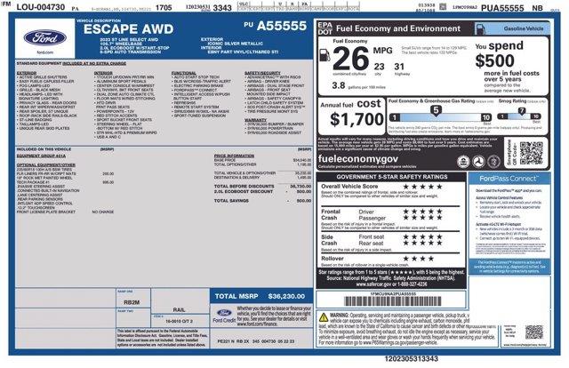 2023 Ford Escape - $27,695