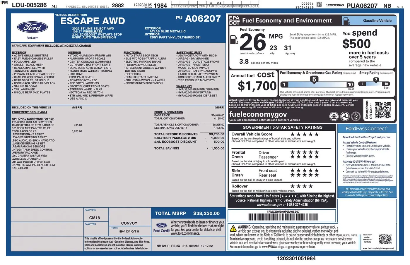 2023 Ford Escape - $25,290