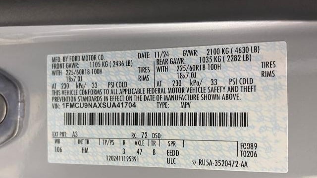 2025 Ford Escape ST-Line Select