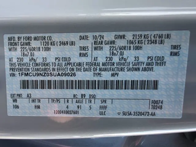 2025 Ford Escape - $28,001