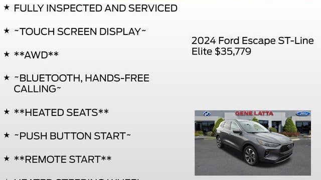 2024 Ford Escape ST-Line Elite