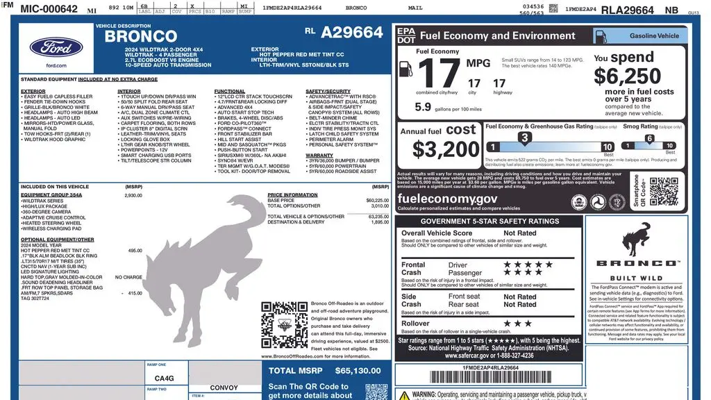 2024 Ford Bronco Wildtrak