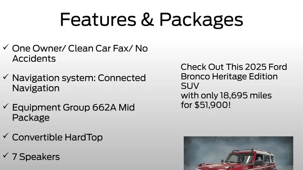 2025 Ford Bronco Heritage Edition