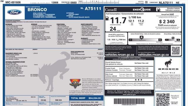 2022 Ford Bronco Outer Banks