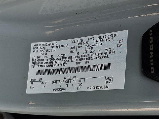 2022 Ford Bronco - $30,169