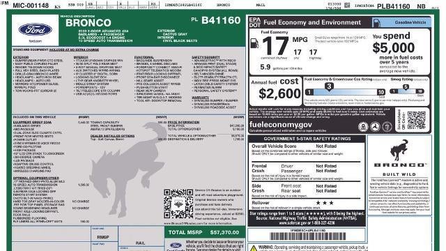 2023 Ford Bronco Base Advanced