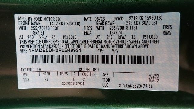 2023 Ford Bronco Base Advanced