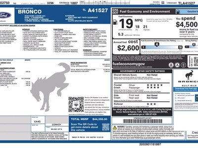 Photo of a 2026 Ford Bronco 4X4 Base 2DR SUV for sale