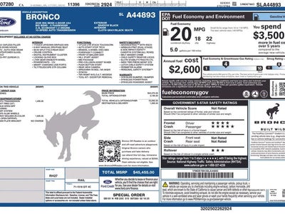 2025 Ford Bronco 4X4 Big Bend 4DR SUV