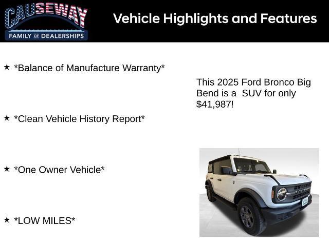 2025 Ford Bronco - $41,987