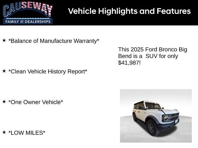 2025 Ford Bronco - $41,987