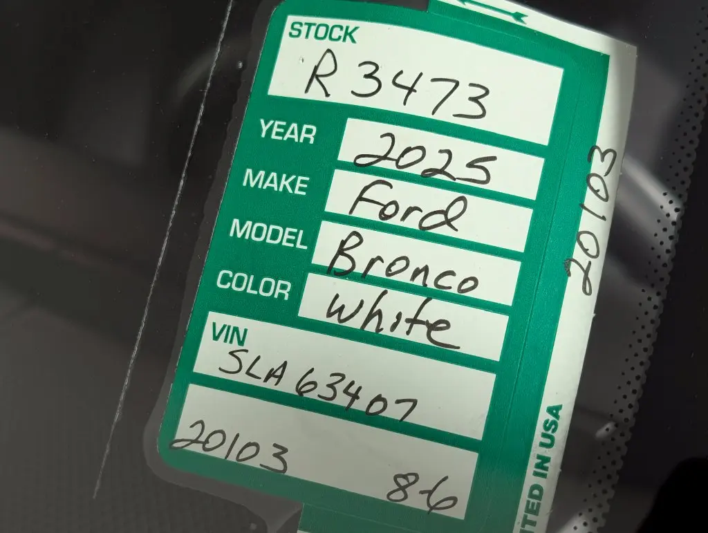 2025 Ford Bronco - $38,675