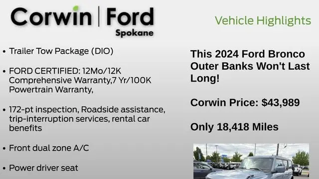 2024 Ford Bronco Outer Banks
