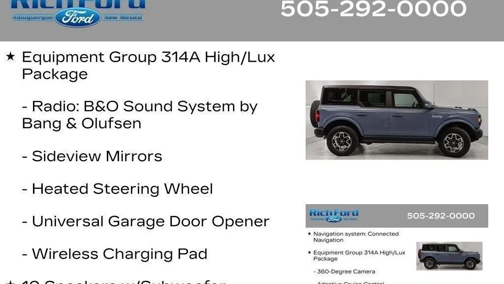 2024 Ford Bronco Outer Banks