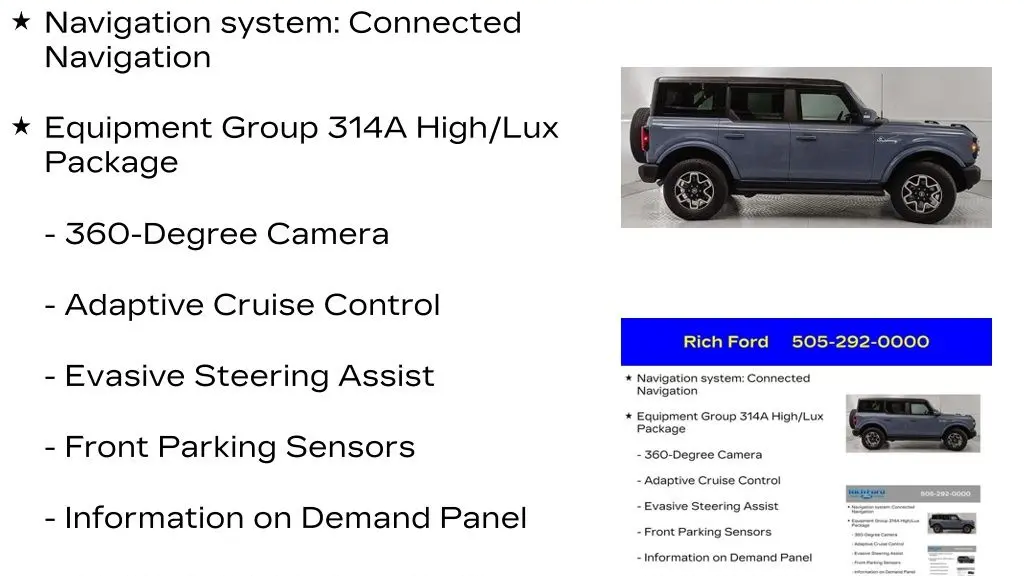 2024 Ford Bronco Outer Banks