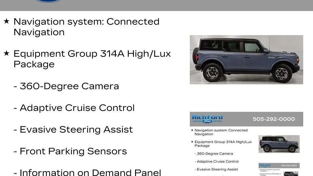 2024 Ford Bronco Outer Banks