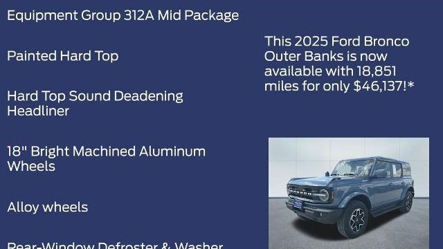 2025 Ford Bronco Outer Banks