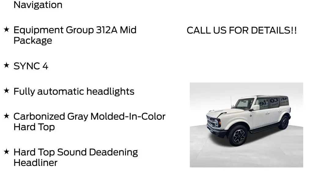 2025 Ford Bronco Outer Banks