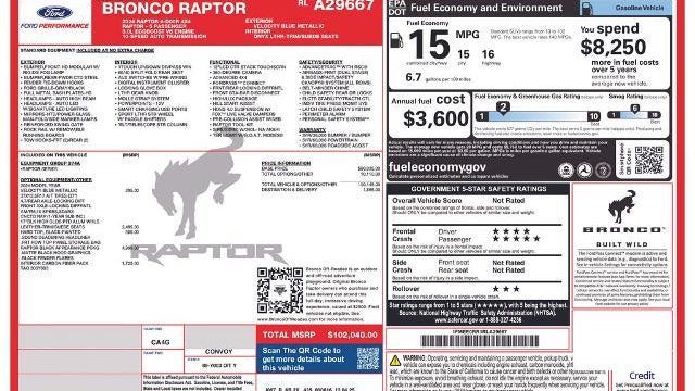 2024 Ford Bronco Raptor