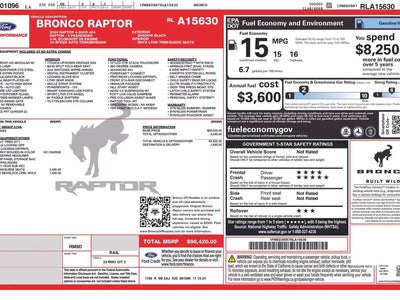 2024 Ford Bronco 4X4 Raptor 4DR SUV