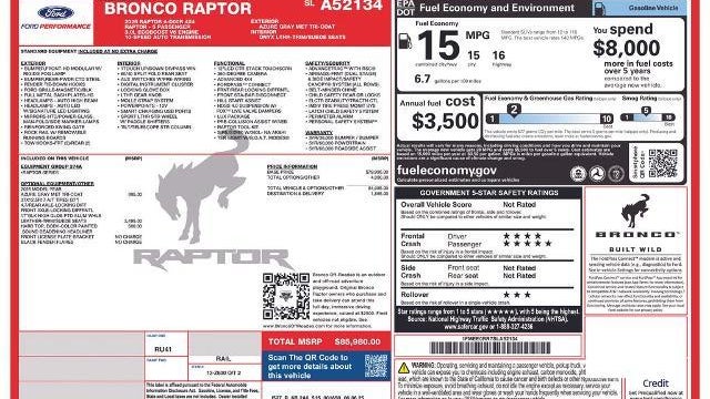 2025 Ford Bronco Raptor