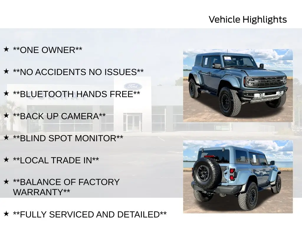 2025 Ford Bronco - $73,850