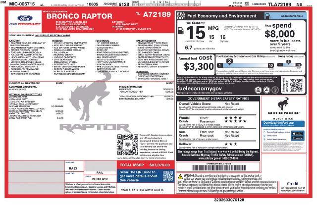 2026 Ford Bronco - $80,901