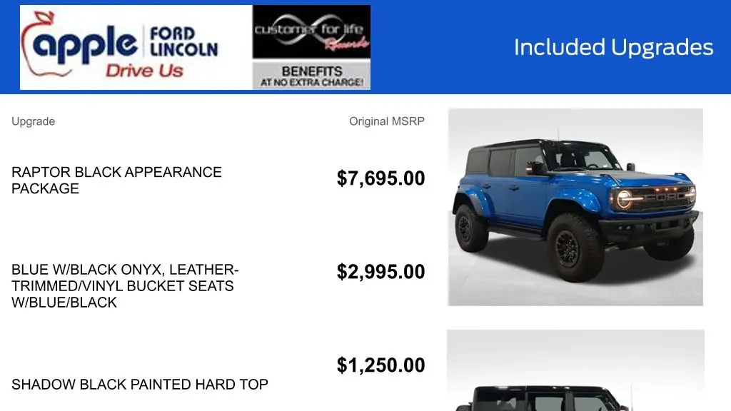 2025 Ford Bronco Raptor
